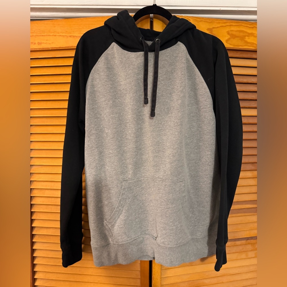 Goodfellow & Co Black and Gray Men's Hoodie